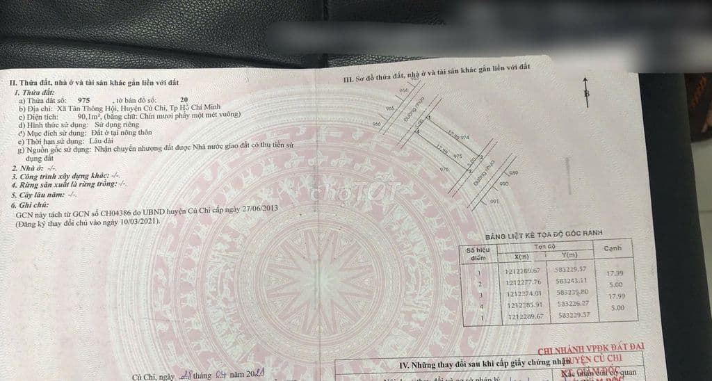 Bán đất full thổ cư 90m2 2 mặt tiền xã Tân Thông Hội Củ Chi Giá 2.5 tỷ - Ảnh 2