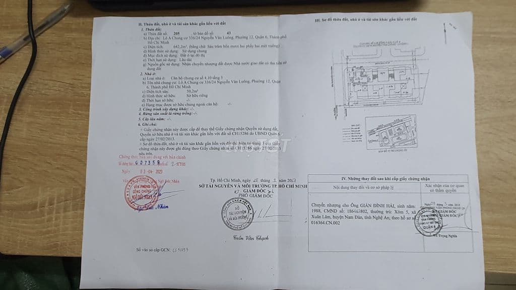 Cần bán chung cư 336/24 Nguyễn Văn Luông - Ảnh 2