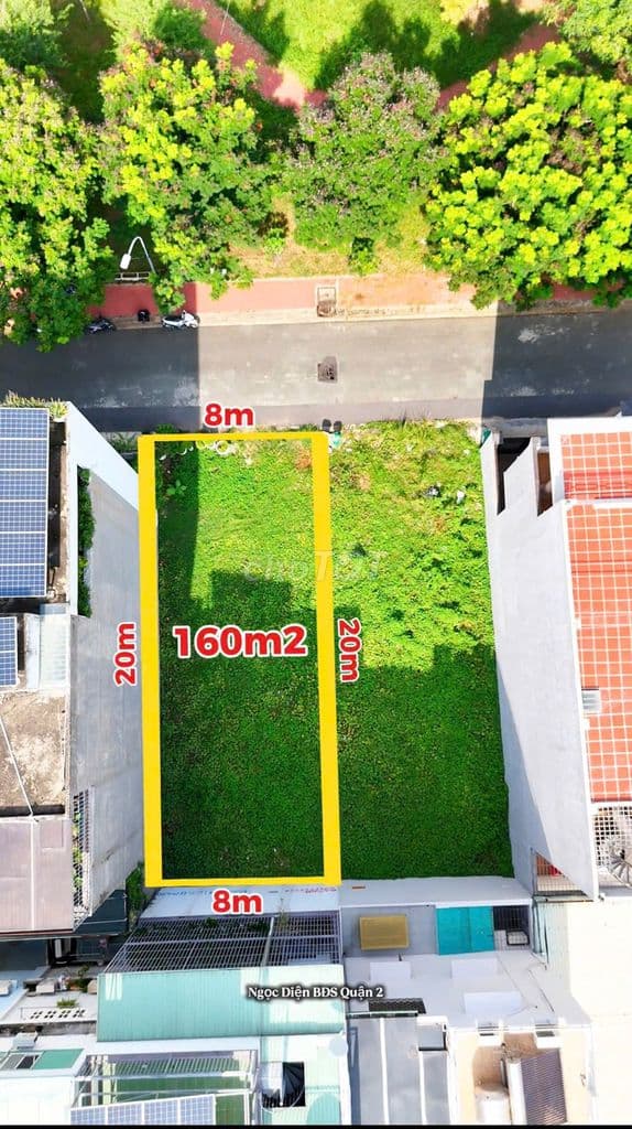 Đất biệt thự view công viên DT:160m2(8mx20m) An Phú-An Khánh-Quận 2