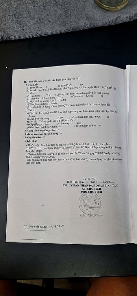 Cần bán gấp nhà Lê Tấn Bê, An Lạc, Bình Tân