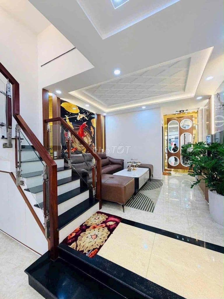 Nhà đẹp hẻm oto khu cao cấp . 1 trệt lửng 3 lầu , NT đầy đủ chỉ 9 tỷ 6 - Ảnh 3