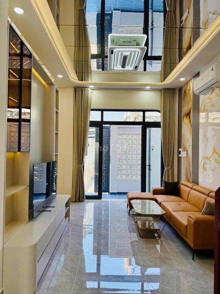 NHÀ PHỐ XÂY DỰNG MỚI ĐỦ NỘI THẤT HẺM THÔNG THOÁNG 1942 HUỲNH TẤN PHÁT - Ảnh 2