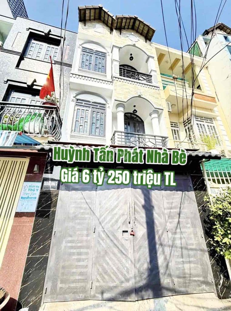 BÁN CĂN NHÀ HXH SỔ HỒNG RIÊNG HUỲNH TẤN PHÁT NB 4X14,5M GIÁ 6 TỶ 249TR