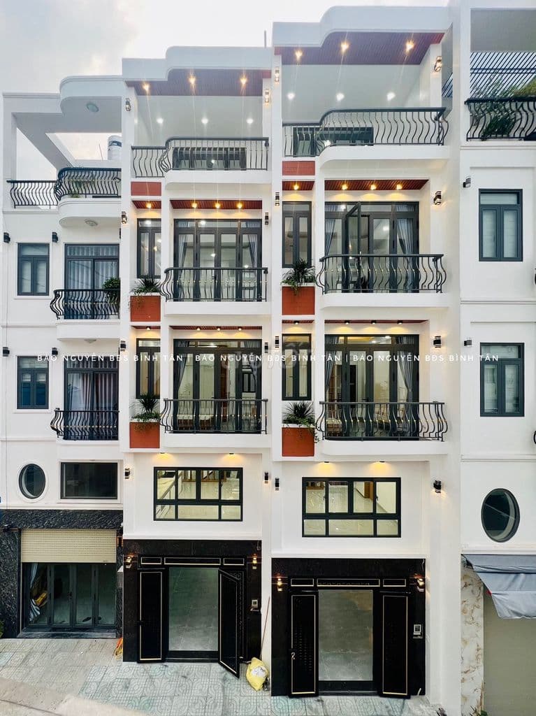 Dãy Nhà Cao Cấp Đ. Kinh Dương Vương Aeon Tên Lửa 60m2 x 5 Tầng 7,56 Tỷ