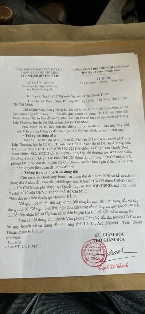 Nền Củ Chi cần bán