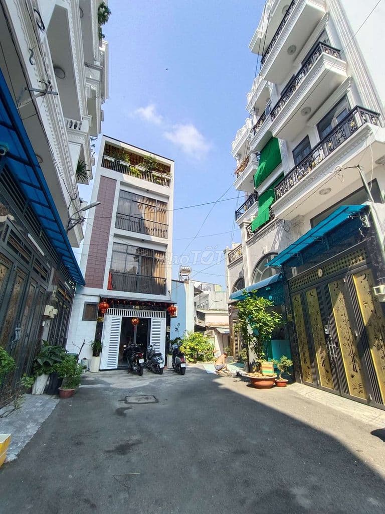 ĐẤT TRỐNG 4x14 - HẺM 7M - QUANG TRUNG - TIỆN XÂY MỚI 5 TẦNG