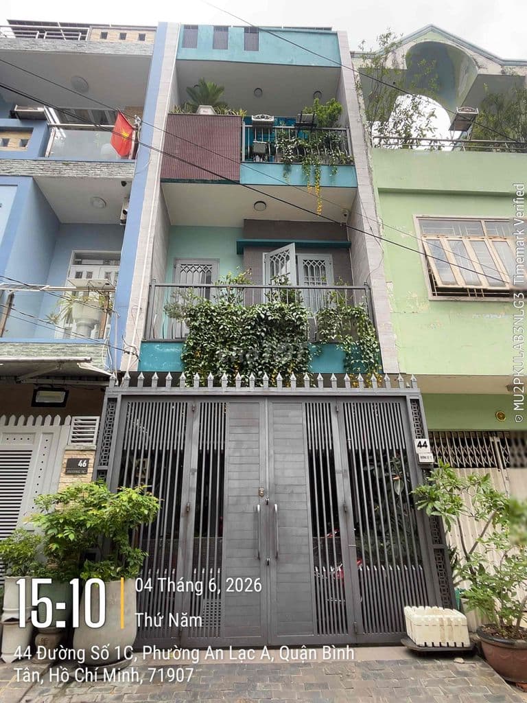 Bán nhà khu Tên Lửa, MT đường Số 1C, DT 4 x 16m, 2.5 tấm, giá 9.5 tỷ.