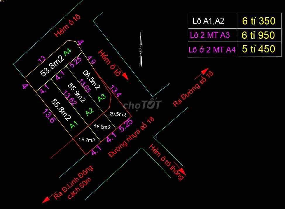 Bán 4 Lô Đất Mặt Tiền Đường Số 18, phường Linh Đông, quận Thủ Đức - Ảnh 3