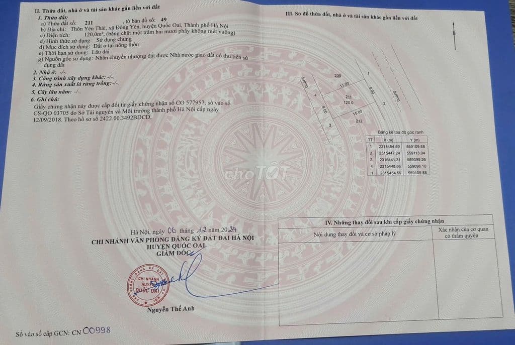 Bán đất đẹp gần khu CNC HOÀ LẠC