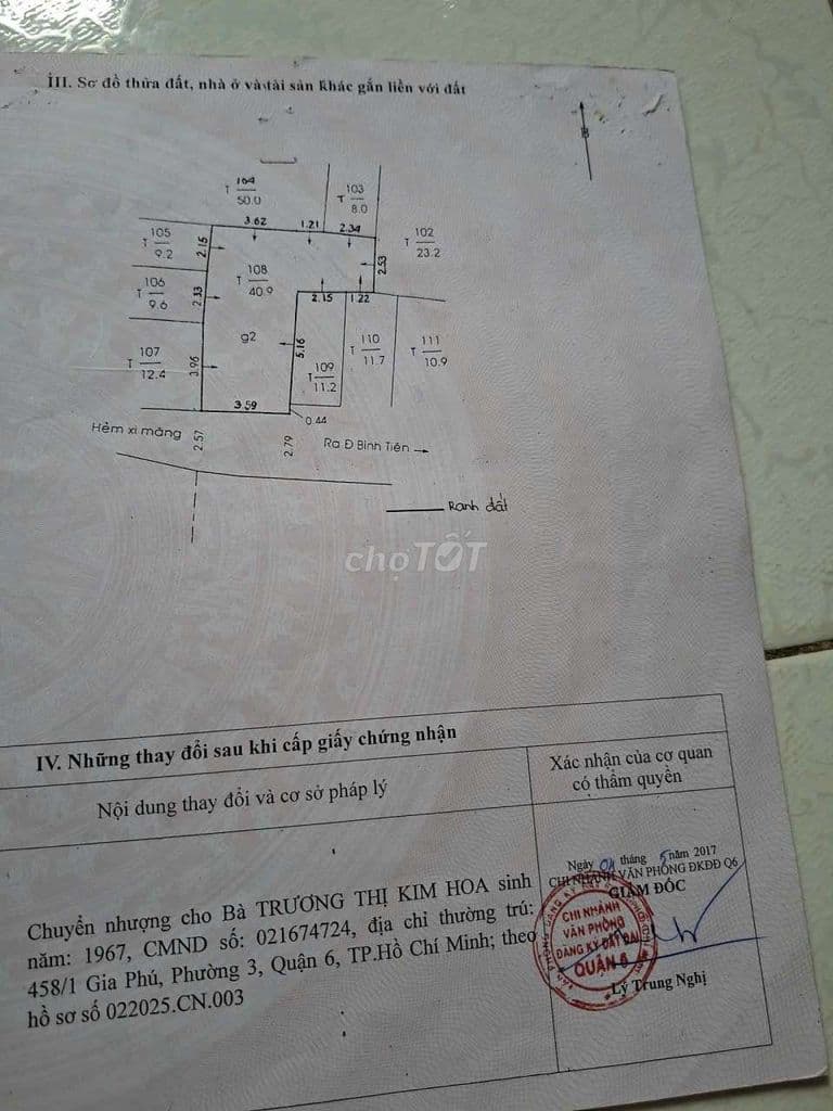 Bán nhà hẻm 231 Bình Tiên, chữ L cực hiếm (Đã hạ giá từ 4ty7 còn 4ty5) - Ảnh 2