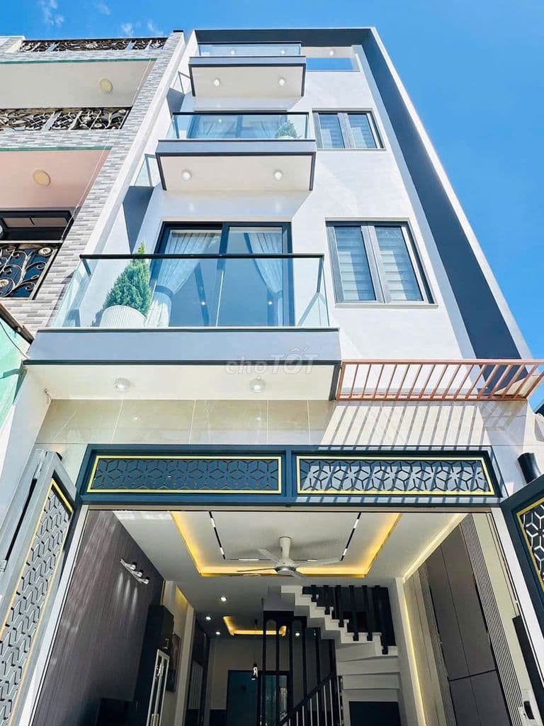 NHÀ MỚI 4 TẦNG, PHẠM VĂN CHIÊU 4.15X14M, NỞ HẬU, HHMG