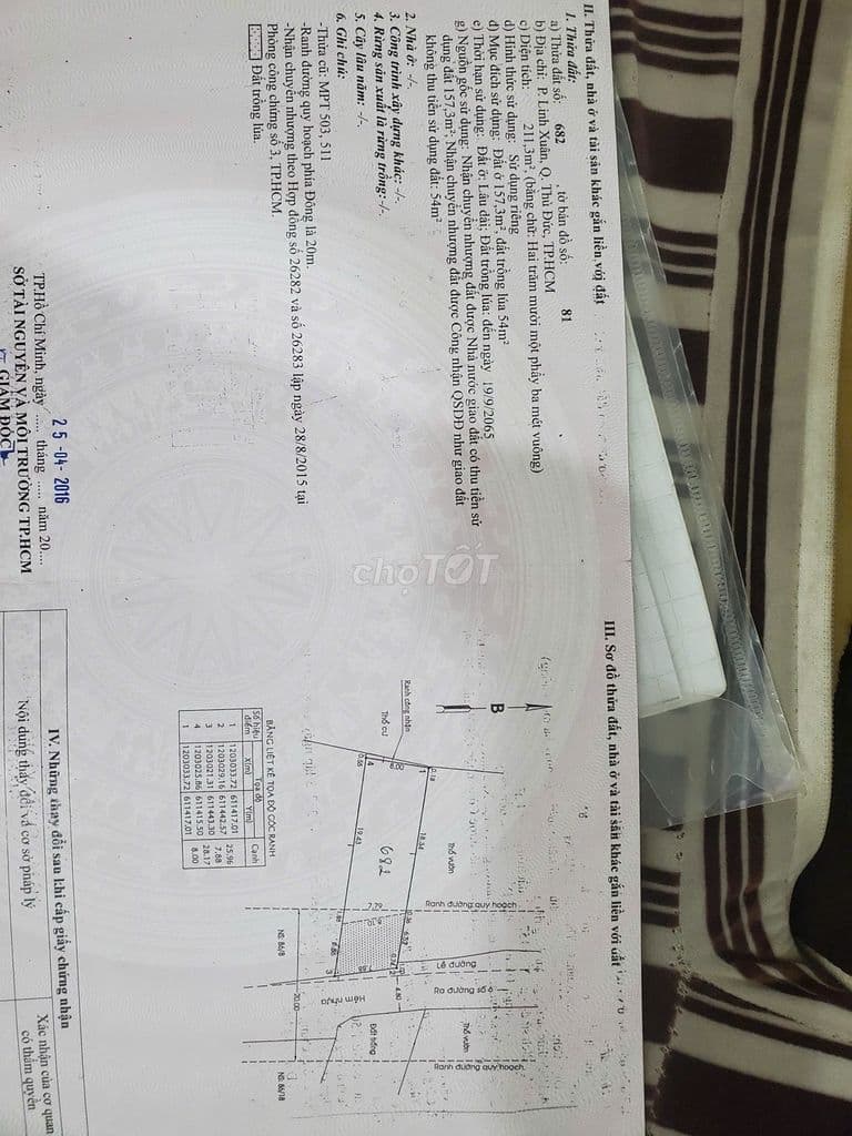 BÁN ĐẤT MẶT TIỀN ĐƯỜNG SỐ 5 – LINH XUÂN,