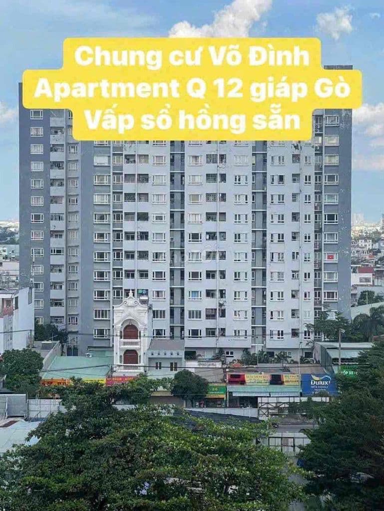 Bán chung cư võ Đình 55m.có 2 Phòng Ngủ. Lê văn Khương,Thới An Q12