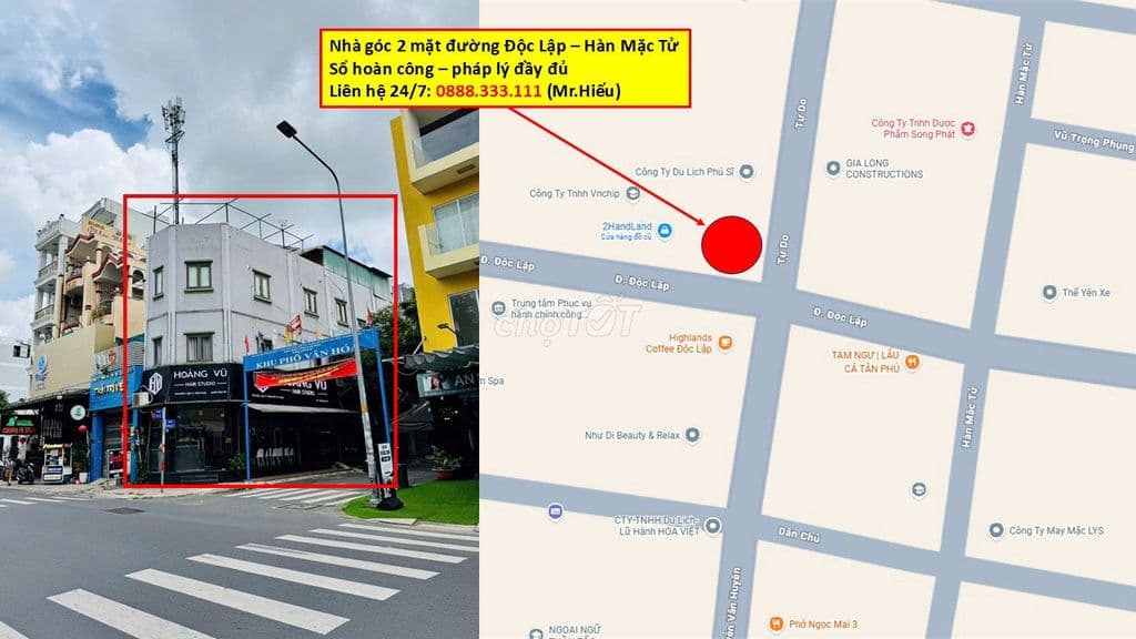 NHÀ GÓC 2 MẶT TIỀN ĐỘC LẬP – HÀN MẠC TỬ | DT 85m² | DÒNG TIỀN 35 TRIỆU - Ảnh 2