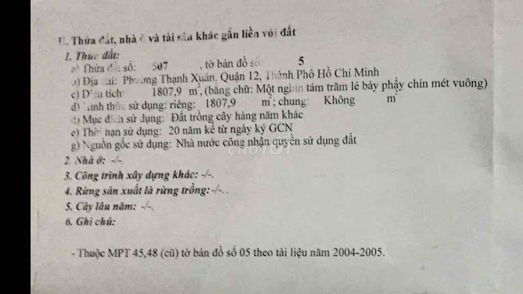 1807m2 đất trồng cây Thạnh Xuân 52 vào đường 6m - Ảnh 3
