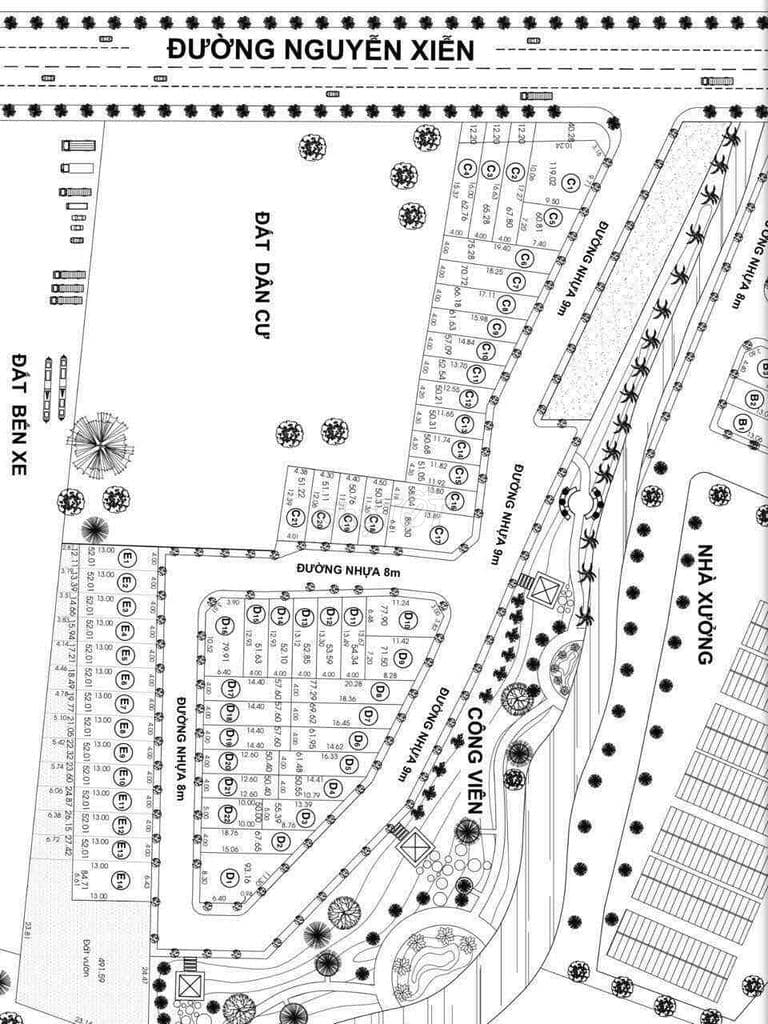 Kẹt tiền bán gấp nền 72m2 thổ 1 sẹc đường Nguyễn Xiển - Vinhomes