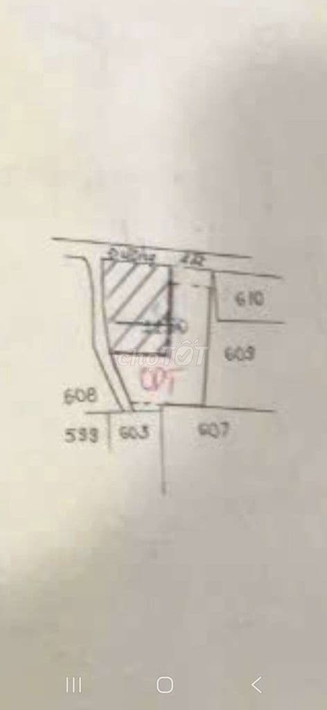 550m đất 2 MT, Hình chử L, đã lên 504m thổ cư hẻm bê tông 5m, vvv 30m