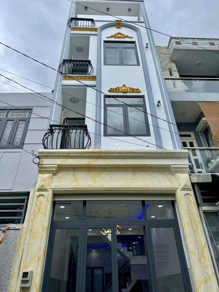 Nhà bán mới 100% gần chợ Bình thành,dt 4x15 4 lầu,p bình tanhcm,5ty449