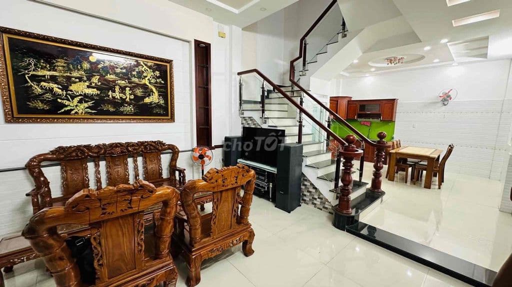 Thơm - Góc 2MT Chợ Thạch Đà - 4 Lầu 5x15m oto vào nhà - Ảnh 3