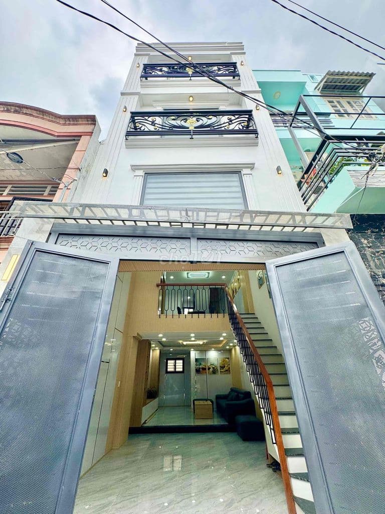 Nhà Phố 4 Tầng Mái Đúc BTCT, Hẻm Xe Hơi, Nhỉnh 5 Tê