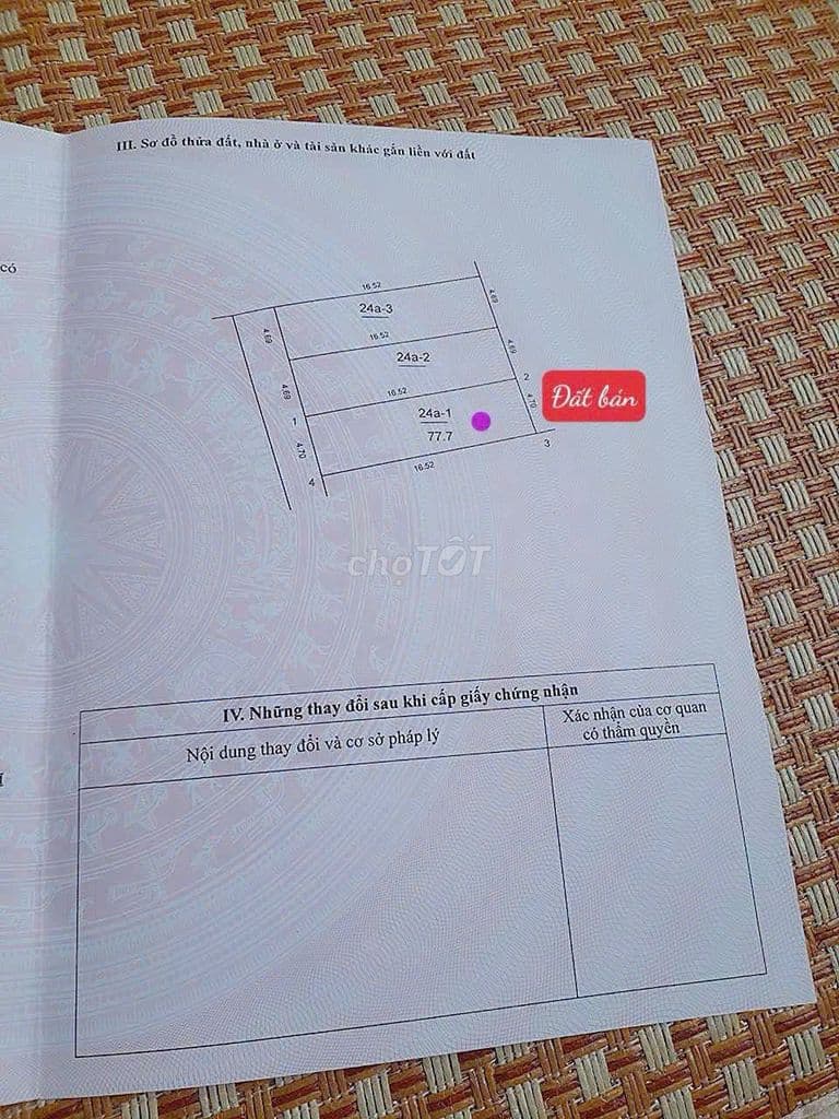 Bán đất Kim Anh mới, 77.7m2, full thổ cư, gần trường cảnh sát