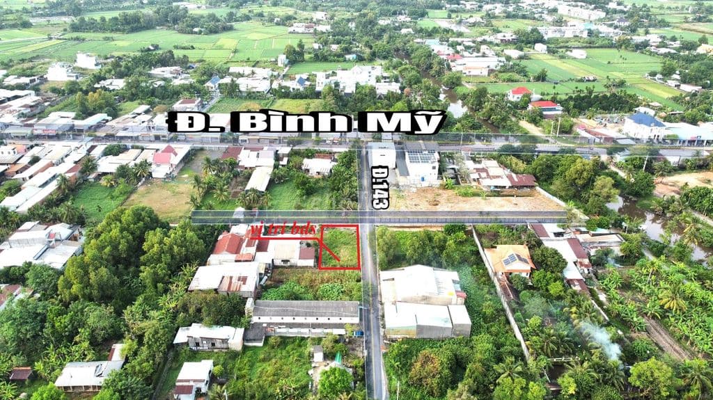 Đất 2 mặt tiền đường 143 xã Bình Mỹ Củ Chi, đất đẹp vuông vứt giá rẽ. - Ảnh 2