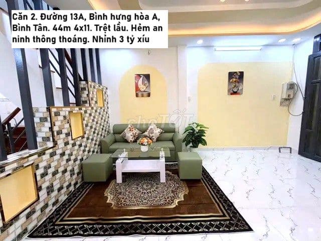 TỔNG PHƯỜNG BÌNH TRỊ ĐÔNG BÌNH HƯNG HÒA BÌNH TÂN HẺM XE HƠI NHỈNH 3 TỶ - Ảnh 3