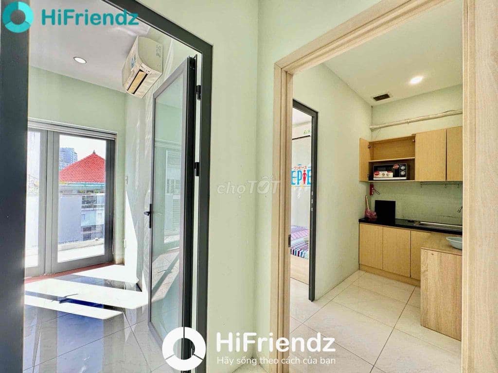 Cho Thuê 2PN Balcon 50m2 4ng4xe Siêu Thoáng Ngay Điện Biên Phủ Q10