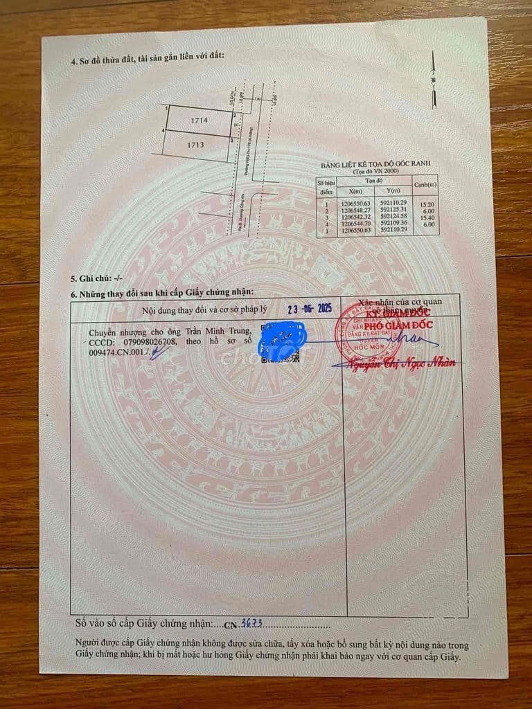 Ban Đất Thổ Cư 92m2 gần nhà máy nước Tân Hiệp gần chợ gần trường cấp 1 - Ảnh 3