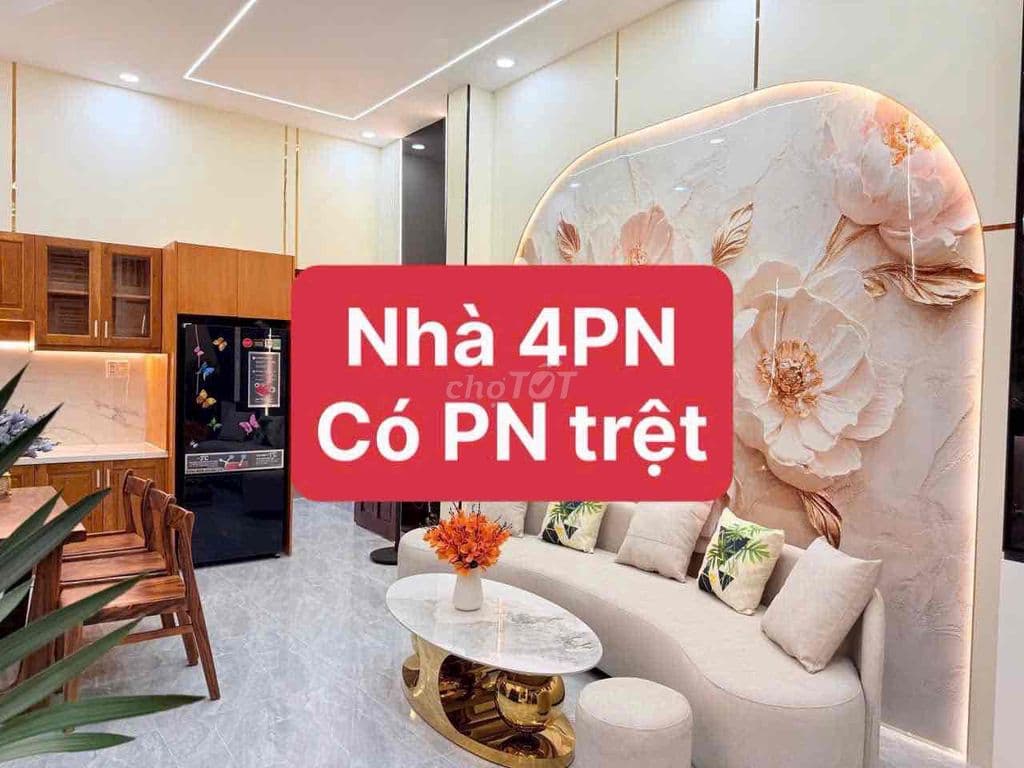 Bán nhanh nhà Thạnh Lộc 37 1 trệt 2 lầu 4 phòng ngủ