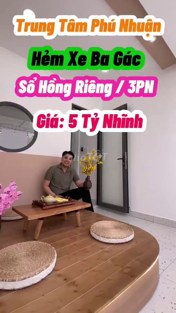 Nhà đẹp Phú Nhuận 3 tấm khu Phan Xích Long, sát mặt tiền, 3PN giá 5 tỷ