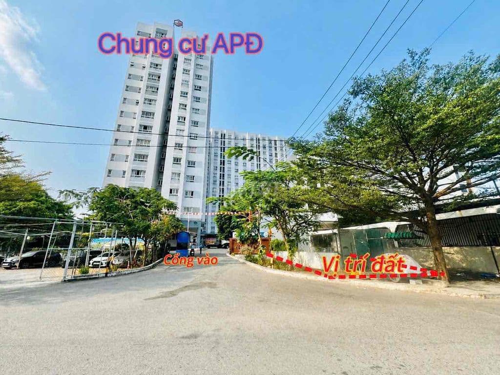 ĐẤT NGANG 5x37 MẶT TIỀN CHUNG CƯ APD VỊ TRÍ VIP