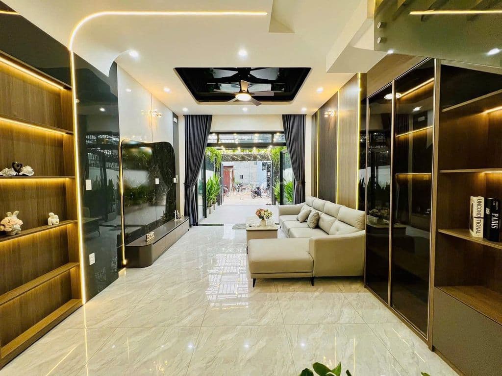 Nhà phố 4 tầng mới xây, hoàn thiện Full nội thất cao cấp.Đã có sổ Hồng - Ảnh 3