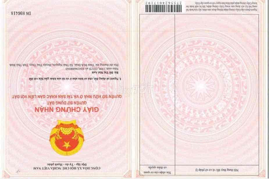 Bán đất thổ cư 5x27 đất mặt tiền giá 2,75 tỷ