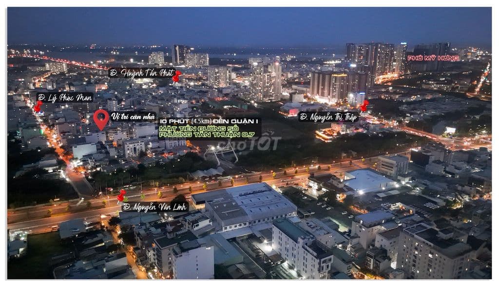 CHỈ 4,55 TỶ NHÀ 5 TẦNG NGANG 3,5m MẶT TIỀN ĐƯỜNG SỐ P. BÌNH THUẬN Q7 - Ảnh 2