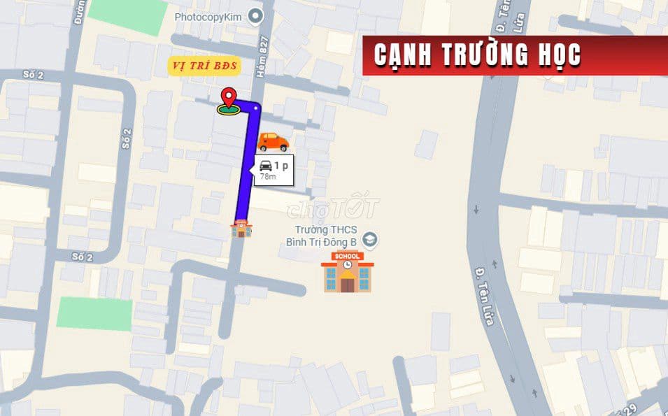 Bán nhà hẻm 827 Tỉnh Lộ 10, DT 4 x 17m, 2 tấm, 5.8 tỷ. Cạnh trường học