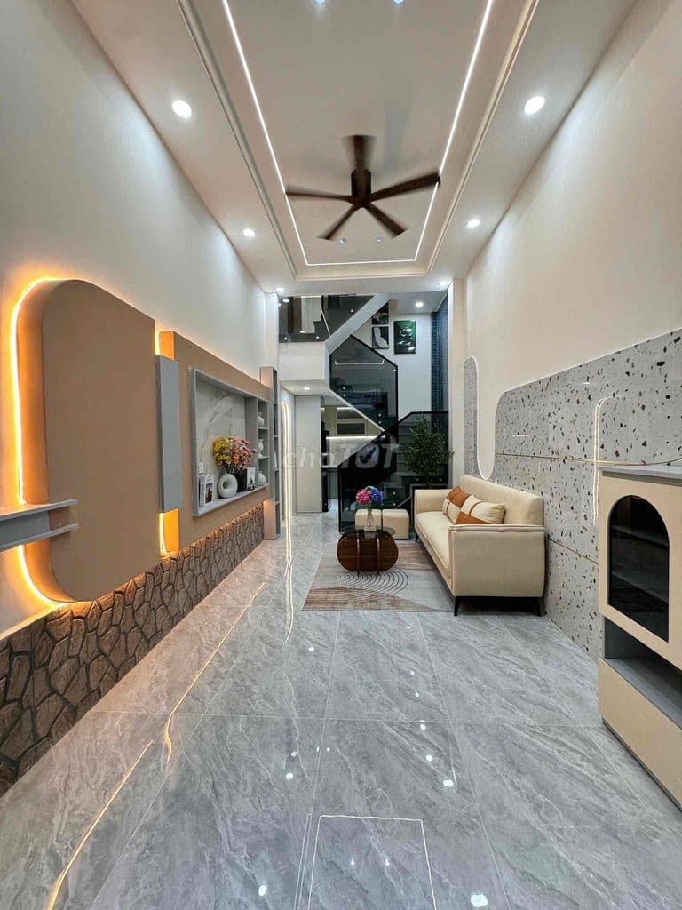 Nhà Đẹp HẺM THÔNG 3 PHÒNG NGỦ 2.5 tấm đúc thật BTCT hoàn công đủ 417/ - Ảnh 2