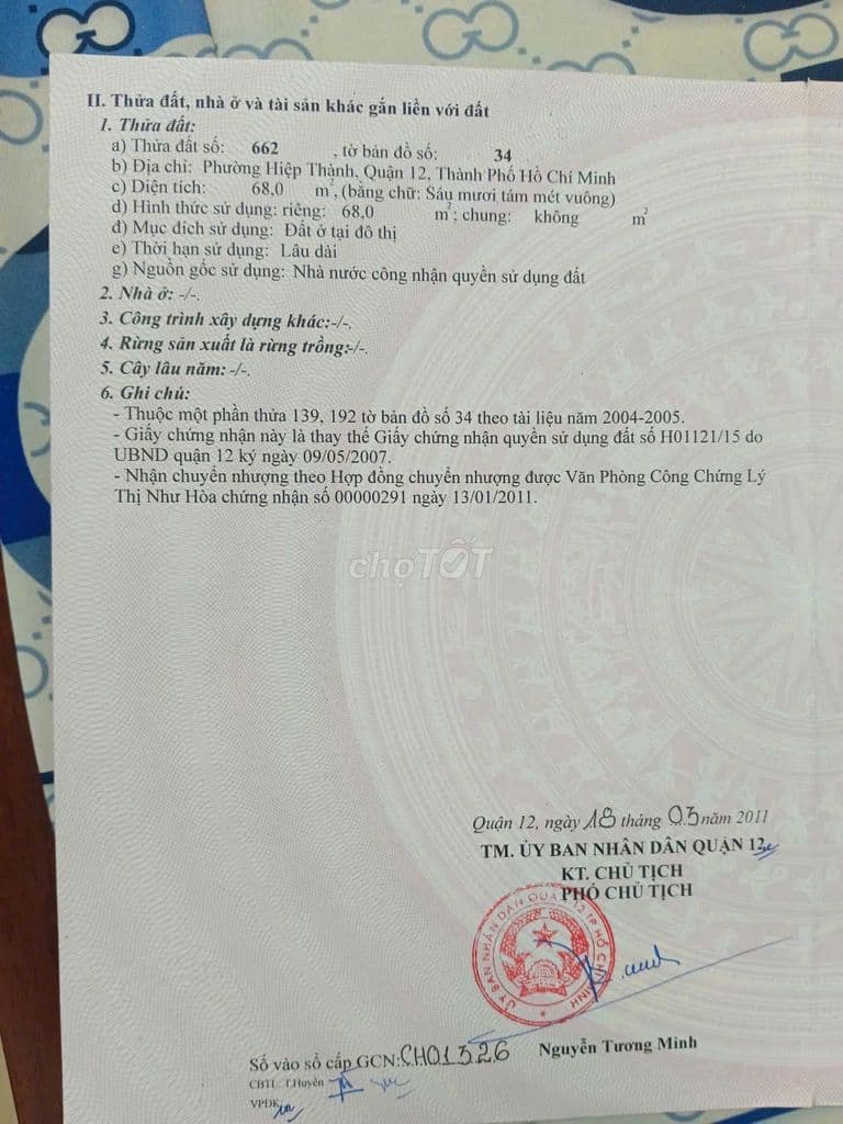 Đất 4x17 hẻm betong 6m xẹc Nguyễn Ảnh Thủ - Ảnh 2