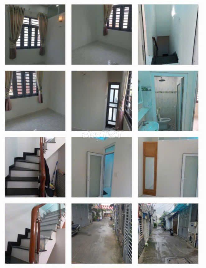 Bán nhà mới DTSD 54m2 đúc trệt 1 lầu hẻm thông đg 59 P14 Gò Vấp 2,9 Tỷ