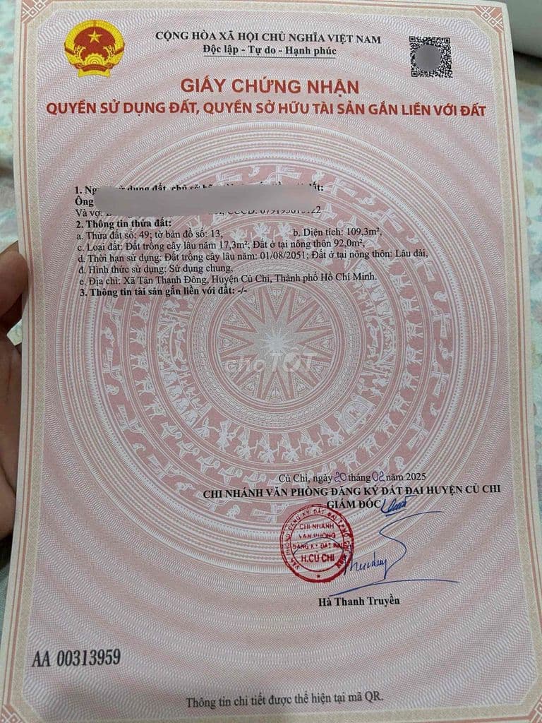 Chính chủ gửi lô đất có giấy phép xây,1 sẹc Nguyễn Kim Cương vào 200m - Ảnh 2