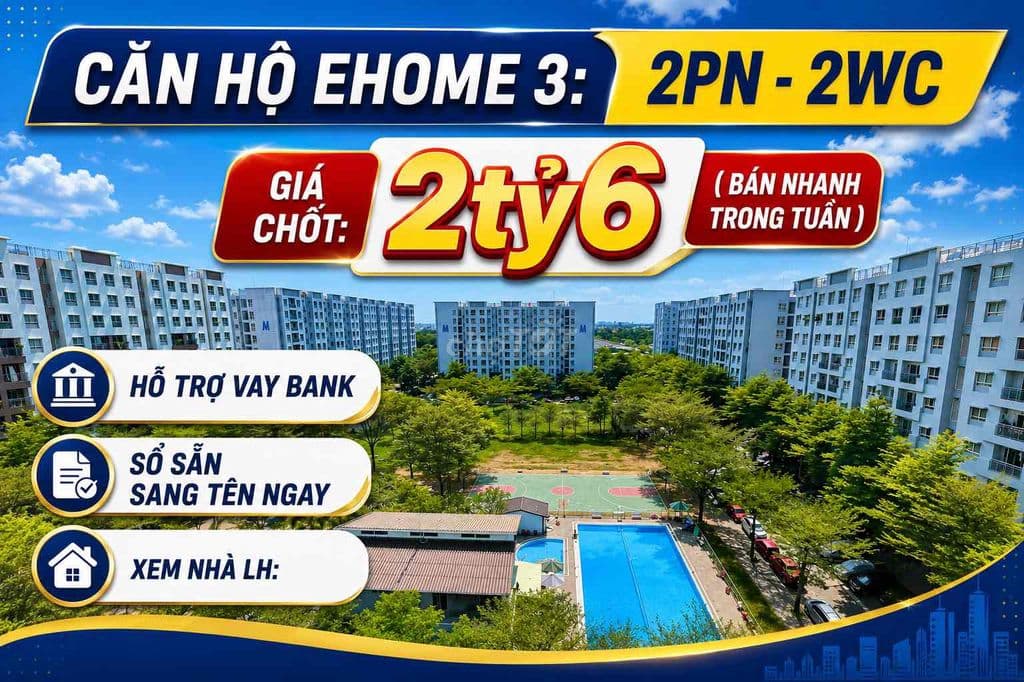Bán nhanh căn 64m2 giá 2,6 tỷ ( giá chốt nhanh)