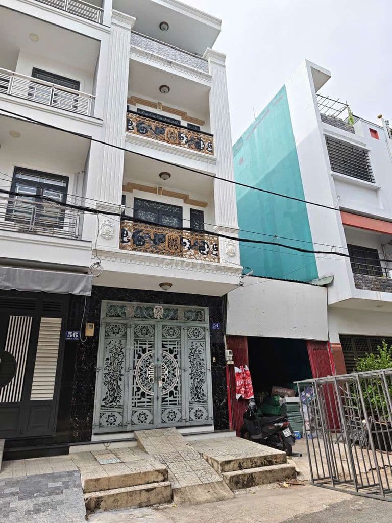 Nhà mới xây KDC Bình Phú 4x18 1 trệt 3 lầu