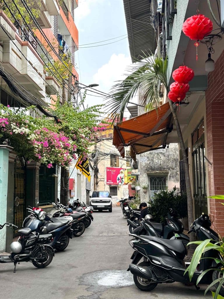 NHÀ 4 TẦNG 5x12 NGUYỄN THƯỢNG HIỀN. HXH THÔNG CHỢ CÂY QUÉO. CHỈ 8,1TỶ