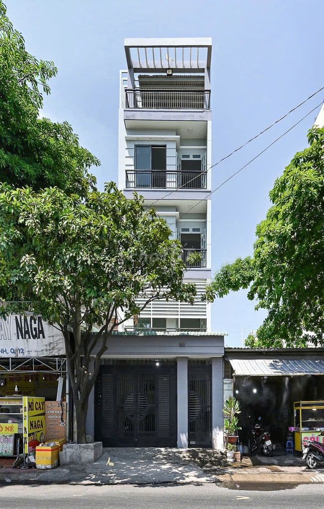 NHÀ MẶT TIỀN 5 TẦNG CÓ THANG MÁY - NGUYỄN THỊ KIỂU, QUẬN 12, DT 5x24