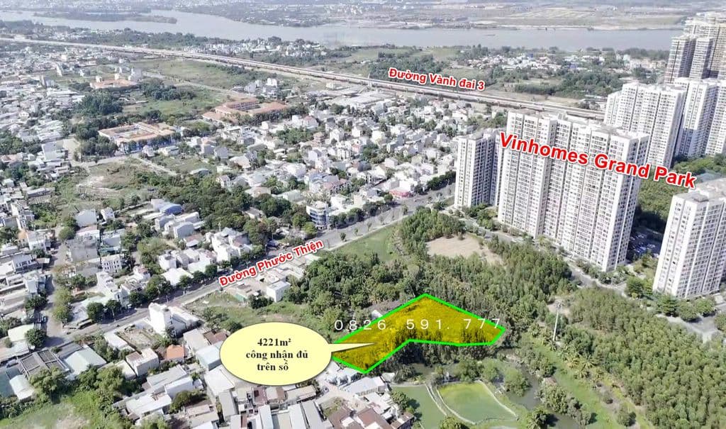 QUỸ ĐẤT 4.221M² – GẦN VINHOMES GRAND PARK – 75 TỶ (TẠM TÍNH 17.8TR/M2) - Ảnh 3