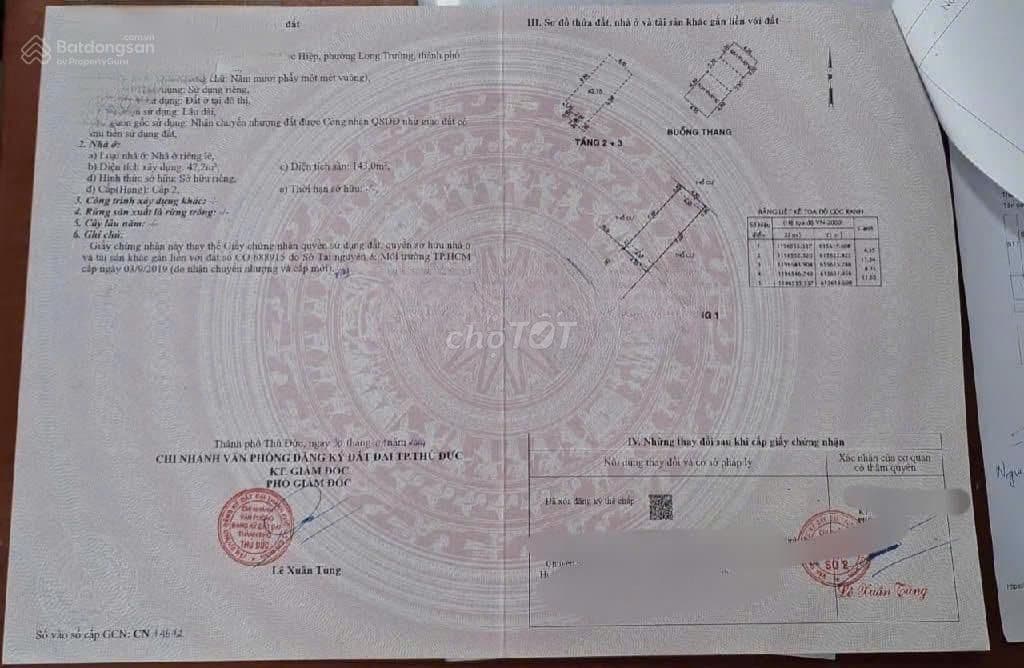 Bán nhà 4 tầng KDC Lã Xuân Oai, Long Trường, TP Thủ Đức 50m2 4PN - Ảnh 2