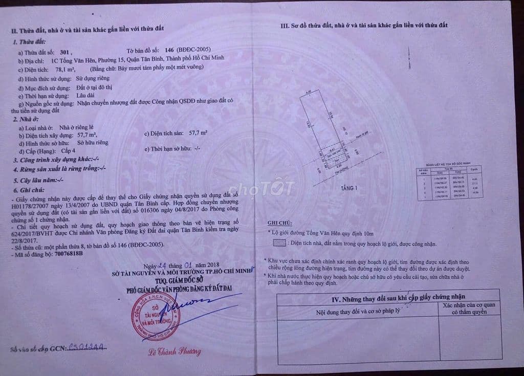 Bán gấp nhà mặt tiền đường Tống Văn Hên 4,6m x 17m = 78m2 - Ảnh 2