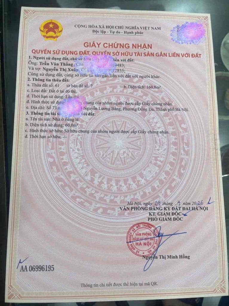 Bán CC MN Đống Đa, T Q Diệu Mới Đẹp, Sổ Từng Căn- Thoáng Mát Ô Tô đỗ