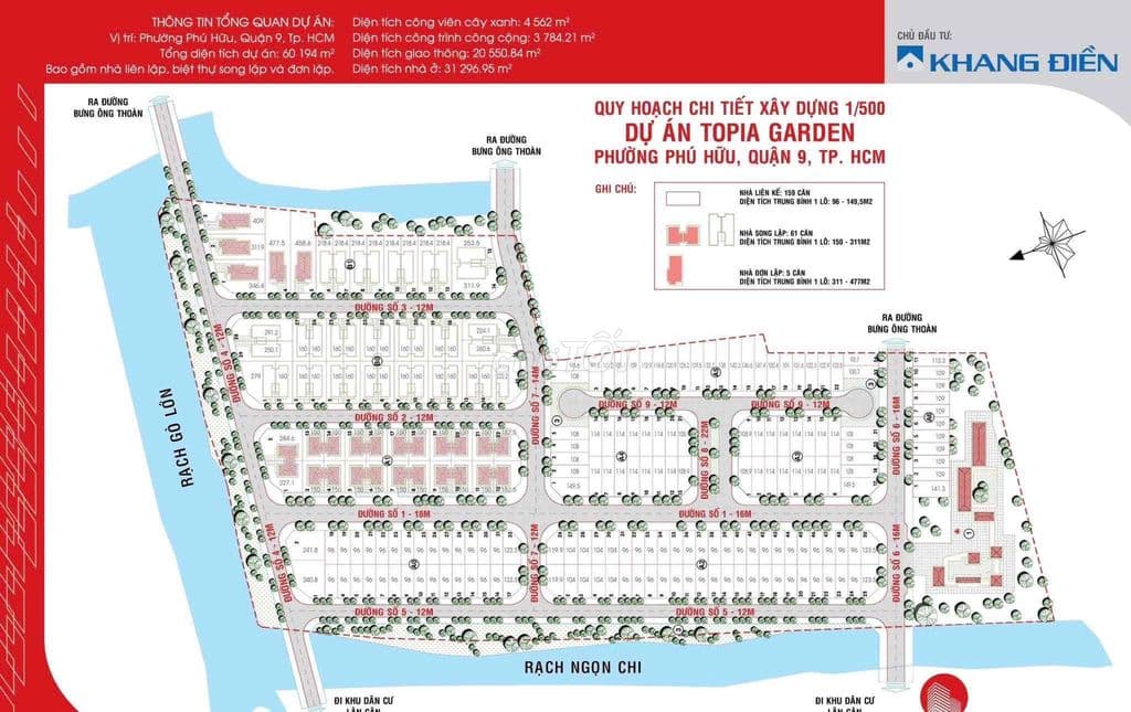 🔥Bán đất Biệt Thự Song Lập KDC Topia Khang điền CĐT Uy tín
