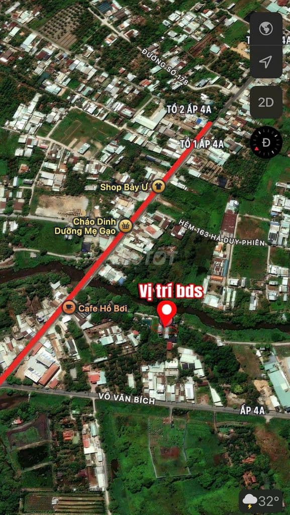 Mặt tiền kênh Rạch Dứa xã Bình Mỹ, 153m2 full thổ, xây dựng ngay. - Ảnh 2